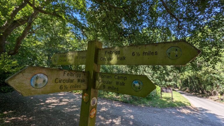 Local walks from the Roman Camp Caravan Park