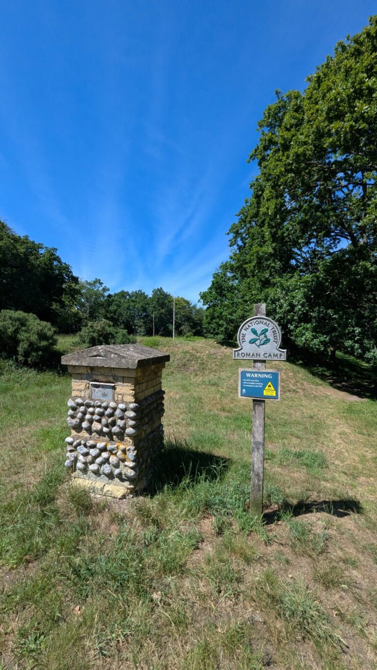 Roman Camp National Trust marker