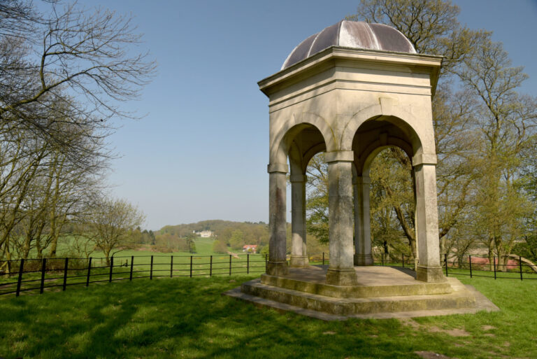 Temple in grounds of Sheringham Park, Norfolk